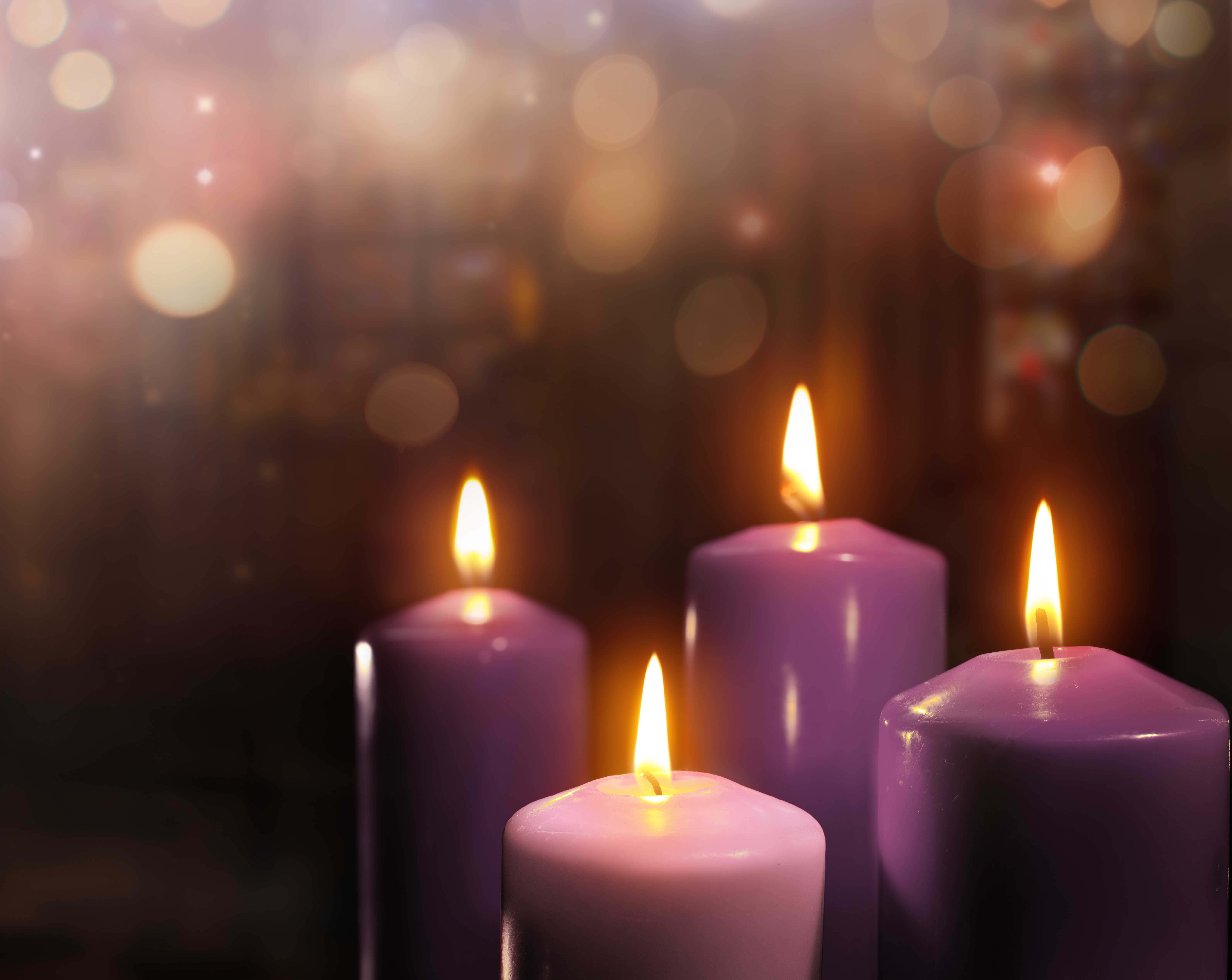Advent Candles In Church